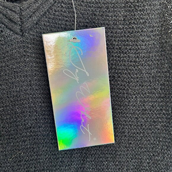 NWT Say What? Dress Black Midi Layered Tier Ruffle Sleeveless - Picture 9 of 12